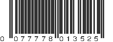 UPC 077778013525