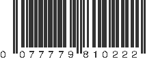 UPC 077779810222