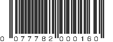 UPC 077782000160