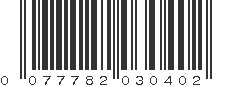 UPC 077782030402