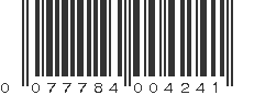 UPC 077784004241