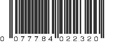 UPC 077784022320