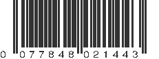 UPC 077848021443