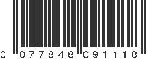 UPC 077848091118