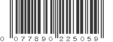 UPC 077890225059