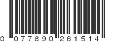 UPC 077890261514