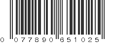 UPC 077890651025