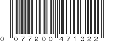 UPC 077900471322