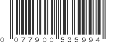 UPC 077900535994