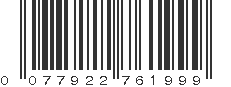 UPC 077922761999