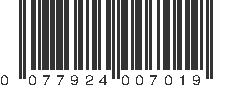 UPC 077924007019