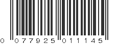 UPC 077925011145