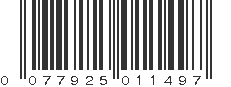 UPC 077925011497