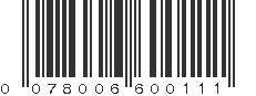 UPC 078006600111