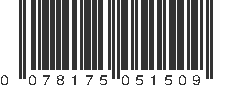 UPC 078175051509