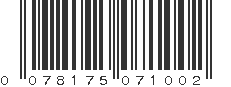 UPC 078175071002