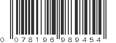 UPC 078196989454