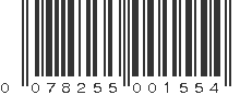 UPC 078255001554