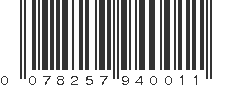 UPC 078257940011