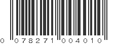 UPC 078271004010