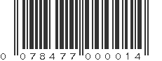 UPC 078477000014