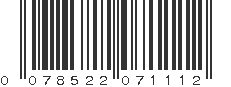 UPC 078522071112