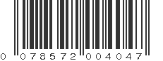 UPC 078572004047