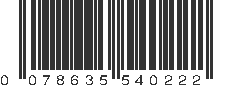 UPC 078635540222