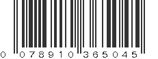 UPC 078910365045