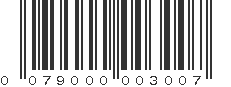 UPC 079000003007