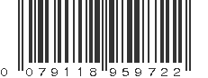 UPC 079118959722