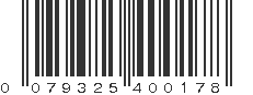 UPC 079325400178