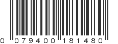 UPC 079400181480