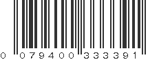 UPC 079400333391