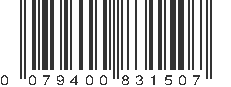 UPC 079400831507