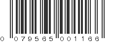 UPC 079565001166