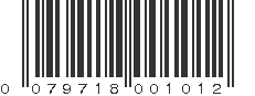 UPC 079718001012