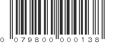 UPC 079800000138