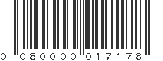 UPC 080000017178