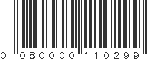 UPC 080000110299