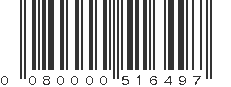 UPC 080000516497