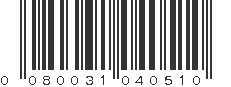 UPC 080031040510