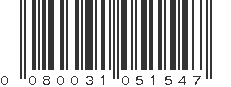 UPC 080031051547