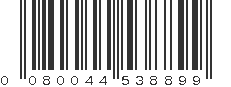 UPC 080044538899