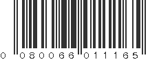 UPC 080066011165