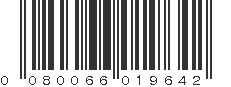 UPC 080066019642
