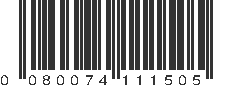 UPC 080074111505