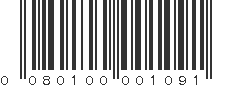 UPC 080100001091