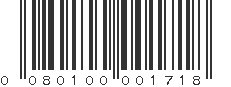 UPC 080100001718