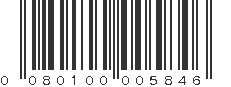 UPC 080100005846